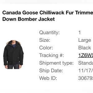 Canada Goose Fox Fur Trimmed Jacket